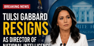 Tulsi Gabbard Resigns as Director of National Intelligence