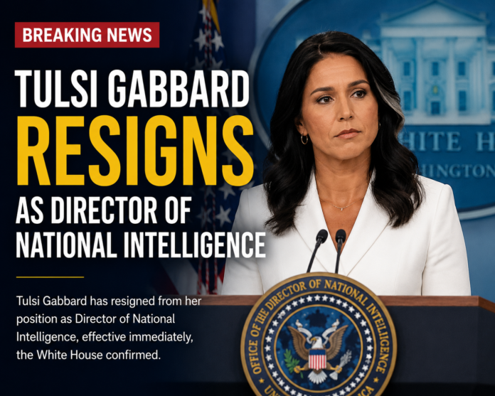 Tulsi Gabbard Resigns as Director of National Intelligence