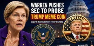 Warren Pushes SEC to Probe Trump Meme Coin