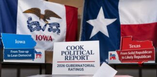 Cook Ratings Shift Iowa, Texas Races