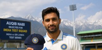 Kashmir’s Auqib Nabi Reaches India Test Cricket