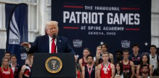Trump Celebrates Inaugural Patriot Games Champions